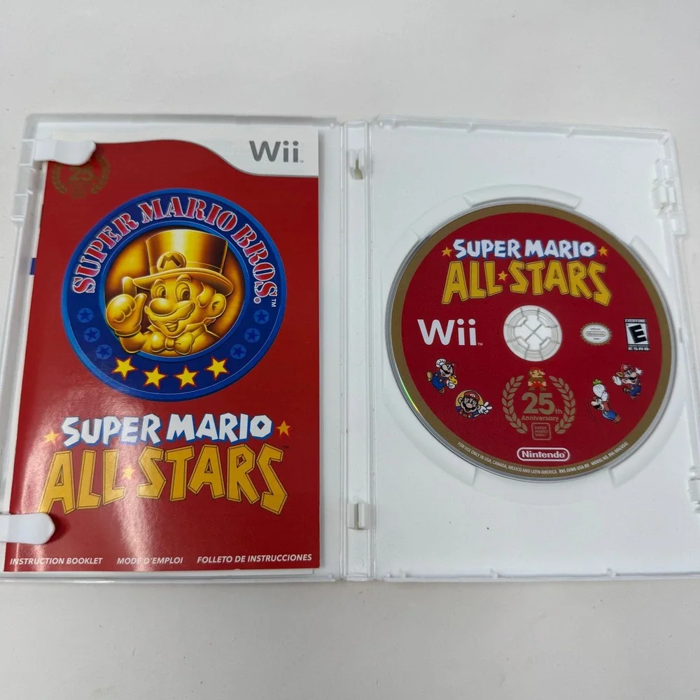Super Mario All-Stars 25th Anniversary Edition Nintendo Wii Game with Manual